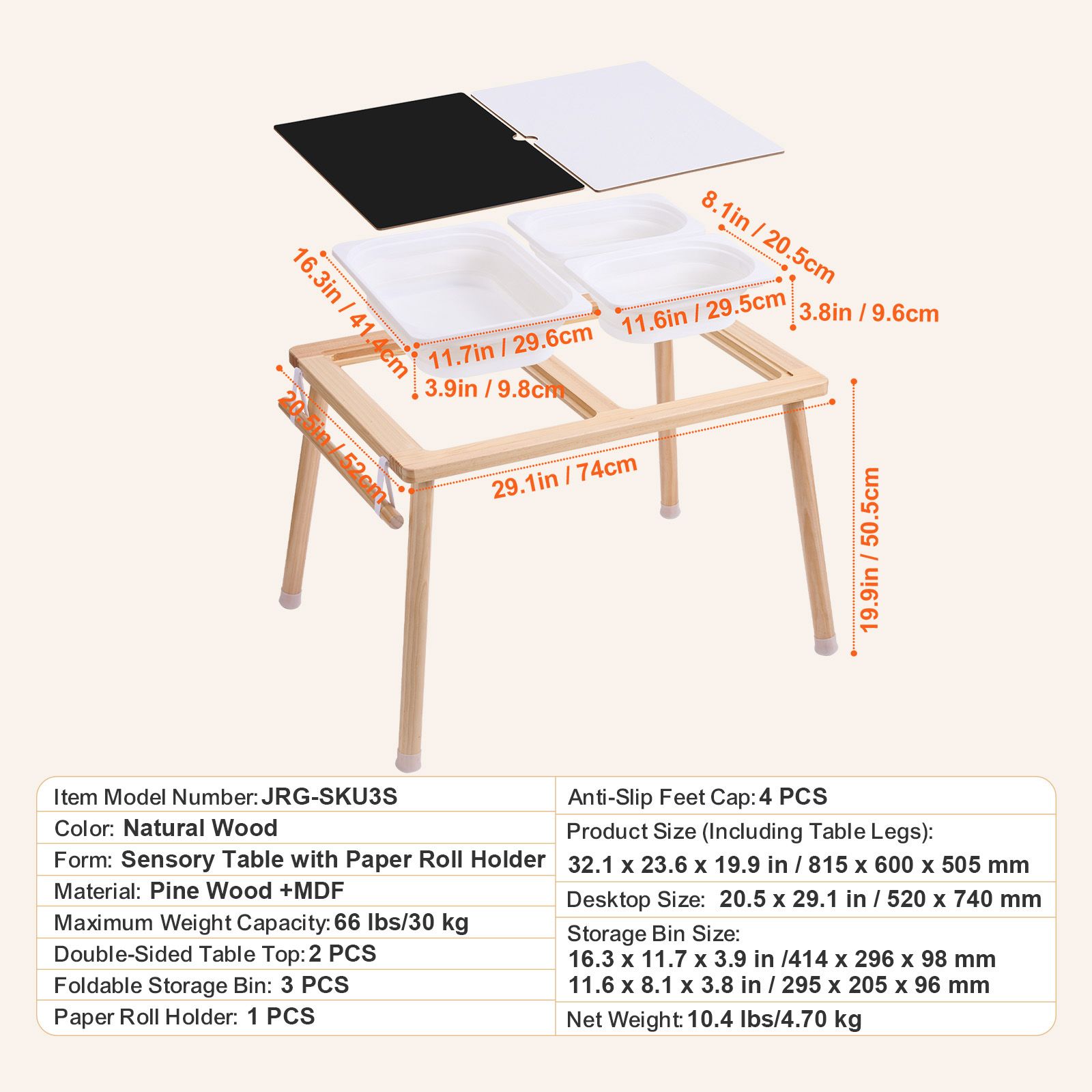Kids Outdoor Sensory Table - Küçük Çocuklar için Duyusal Masa, 3
