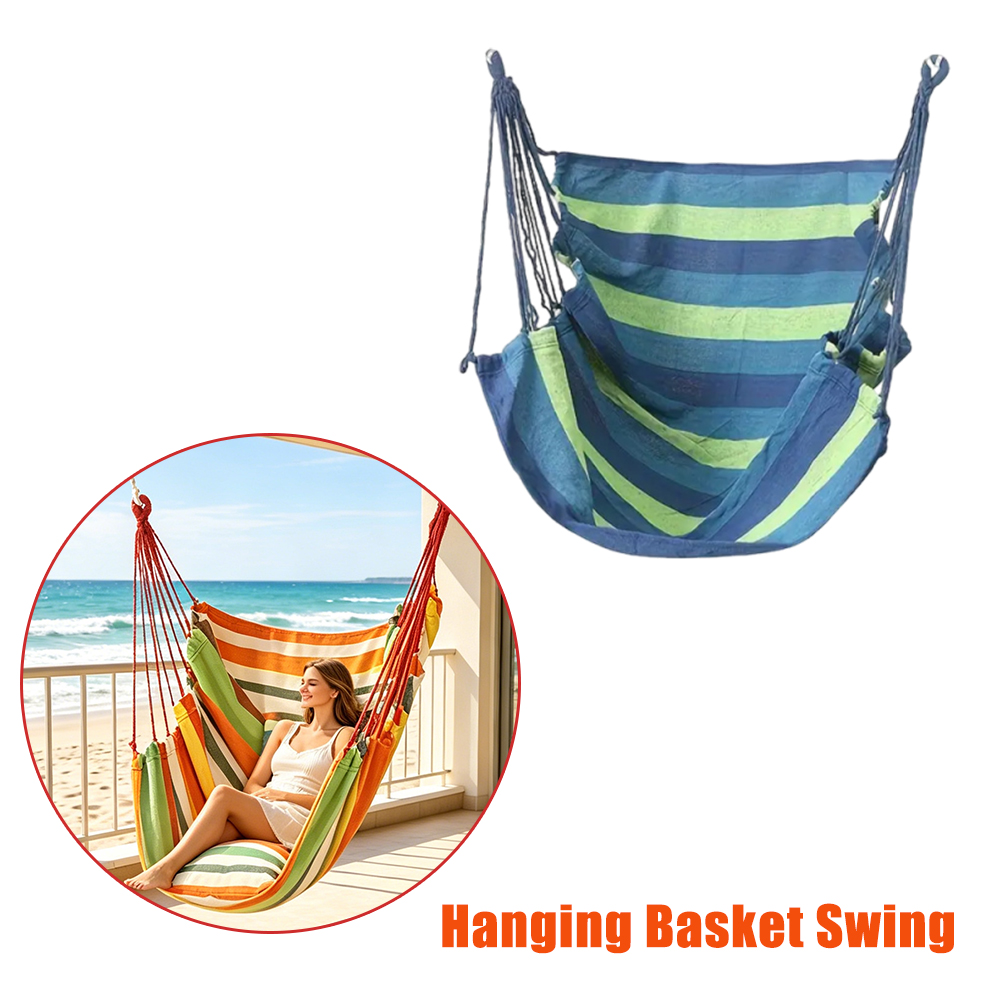Kids Outdoor Hammock Chair - Asılı Sepet Salıncak Sandalye, Veranda Bahçesi