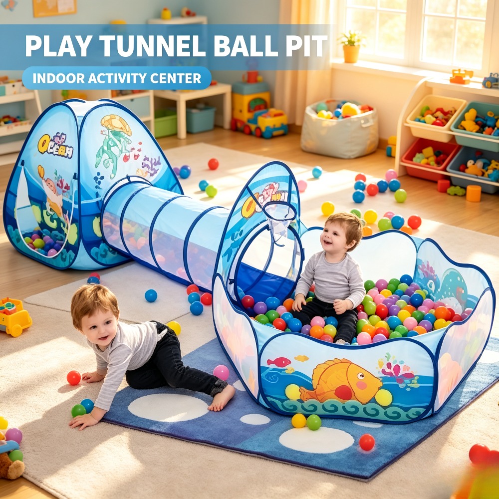 Kids Outdoor Tunnel - Çocuk Top Havuzu Bebek Oyun Parkı