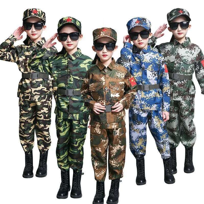 Kids Outdoor Ninja Equipment - Erkek kız Askeri Eğitim Üniformaları Çocuk