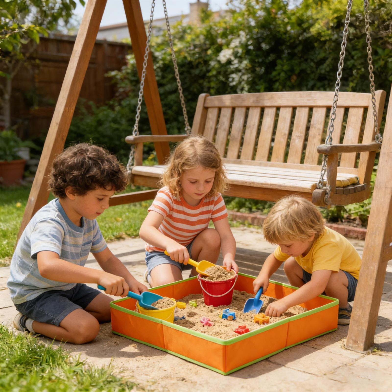 Kids Outdoor Tunnel - 1 Adet Çocuklar İçin Kum Masası,