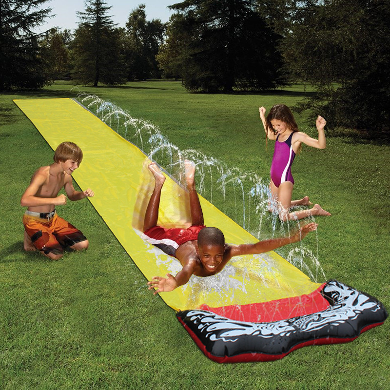 Kids Outdoor Nature Play - Çim su kaydırakları 16ft kayma slayt