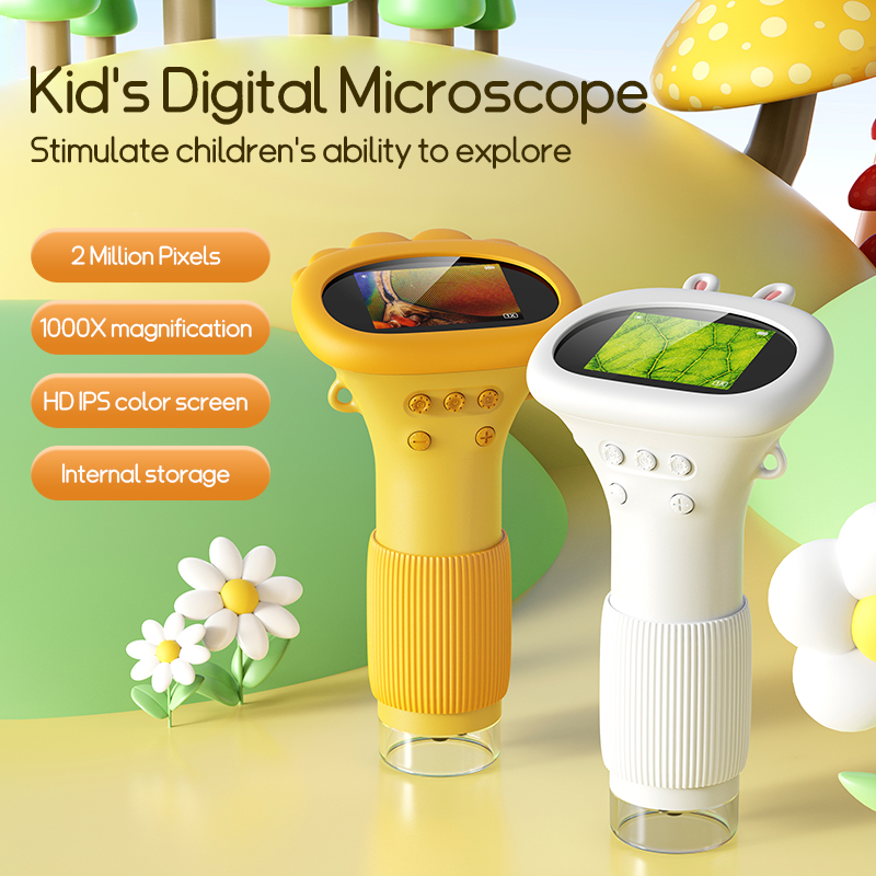 Kids.Outdoor Utensils - 2.0 Inç Mini Cep Mikroskop 1000X