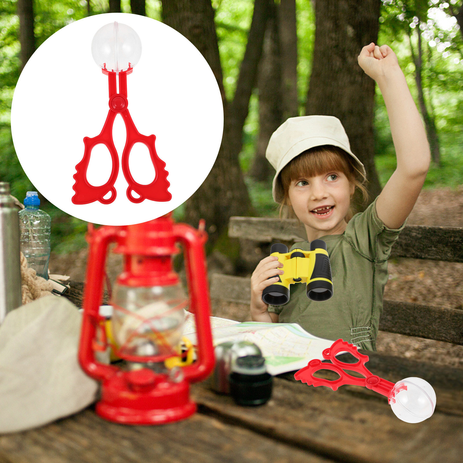Kids Outdoor Nature Toys - Çocuklar için Kullanışlı Böcek Yakalama Makası,