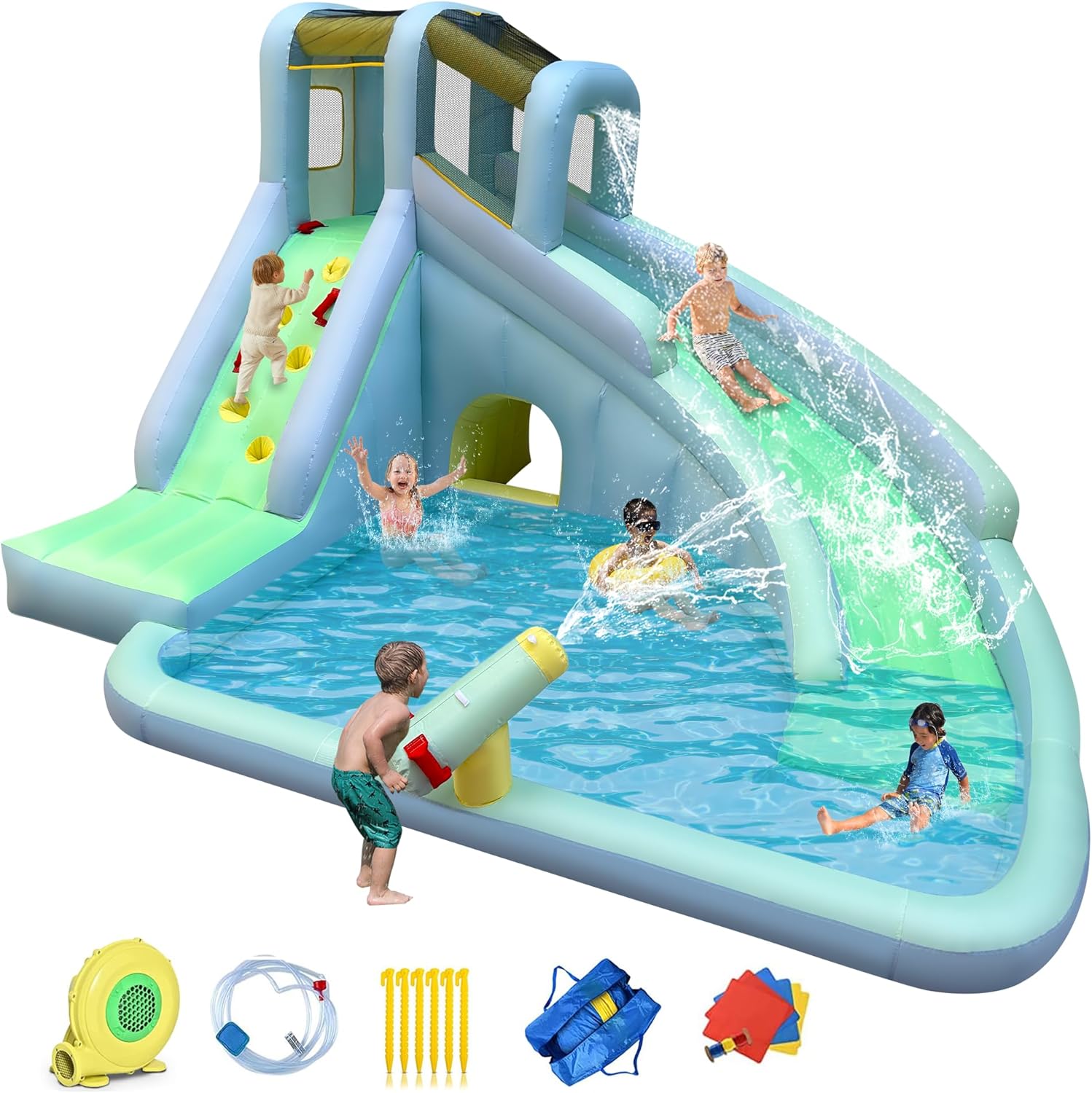 6'sı 1 Arada Şişme Çocuk Oyun  - Kids Outdoor Climbing Wall incelemesi ve fiyatı
