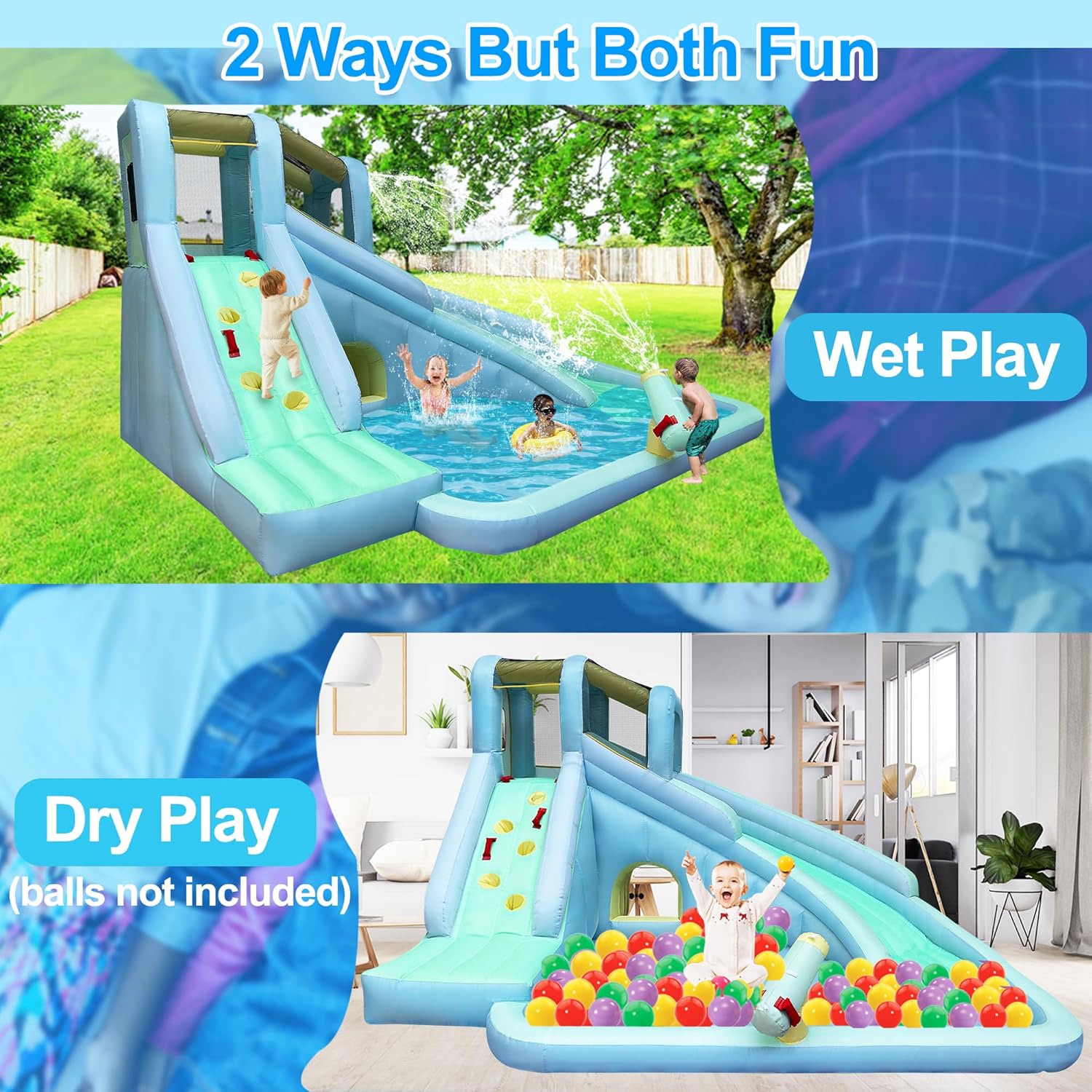 6'sı 1 Arada Şişme Çocuk Oyun  - Kids Outdoor Climbing Wall incelemesi ve fiyatı