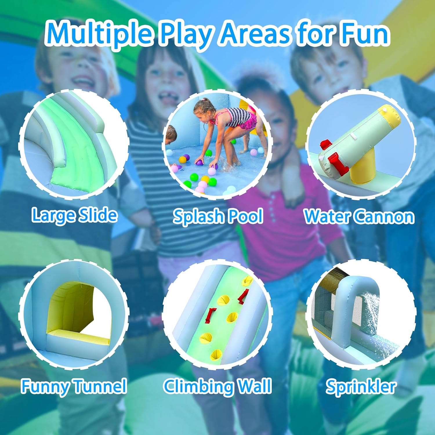 6'sı 1 Arada Şişme Çocuk Oyun  - Kids Outdoor Climbing Wall incelemesi ve fiyatı