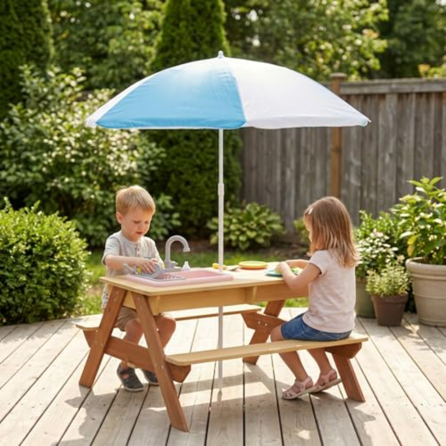 Açık hava çocuk piknik masası, - Kids Outdoor Sink incelemesi ve fiyatı