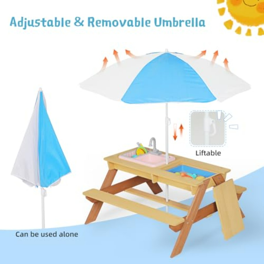 Açık hava çocuk piknik masası, - Kids Outdoor Sink incelemesi ve fiyatı