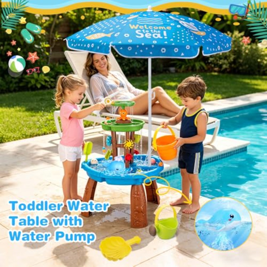 3-8 yaş arası çocuklar için aç - Kids Outdoor Sensory Table incelemesi ve fiyatı