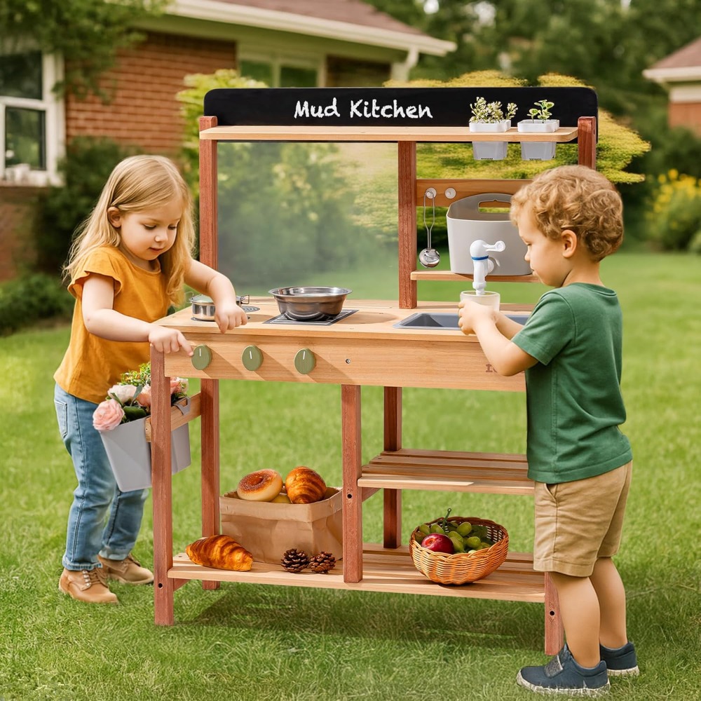 ABD'den Gönderilen Ahşap Çamur - Kids Outdoor Sink incelemesi ve fiyatı
