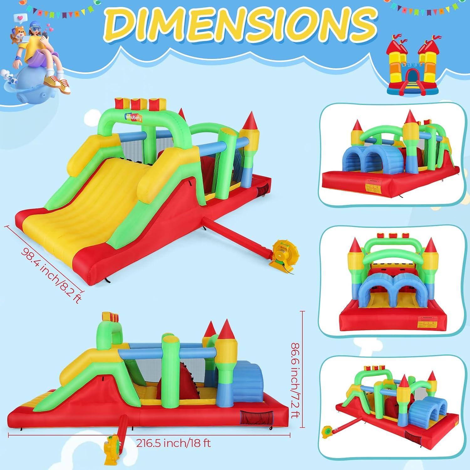 KF Şişme Engel Parkuru Büyük 1 - Kids Outdoor Tunnel incelemesi ve fiyatı