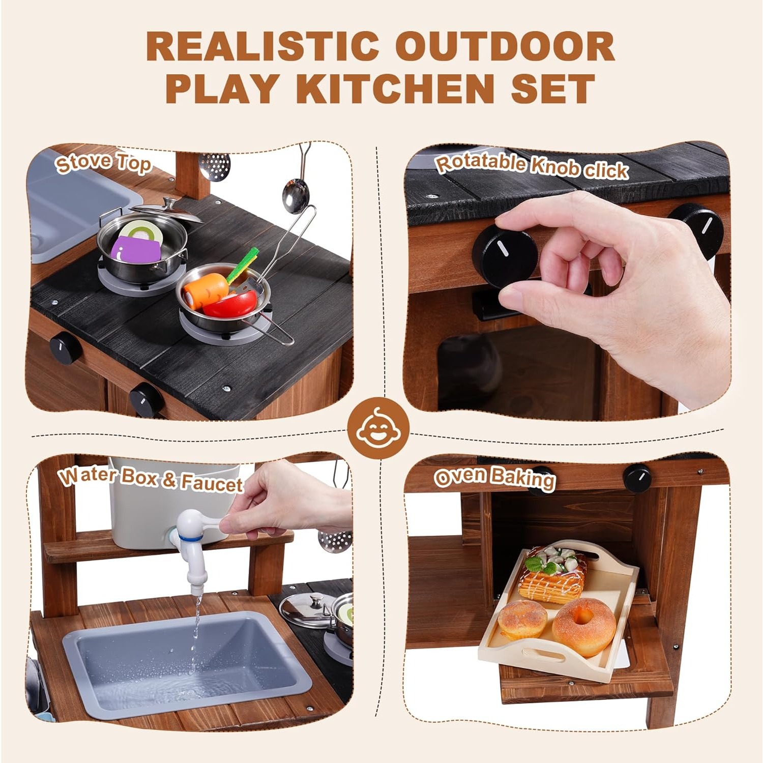 Çocuklar için Tekerlekli Açık  - Kids Outdoor Sink incelemesi ve fiyatı